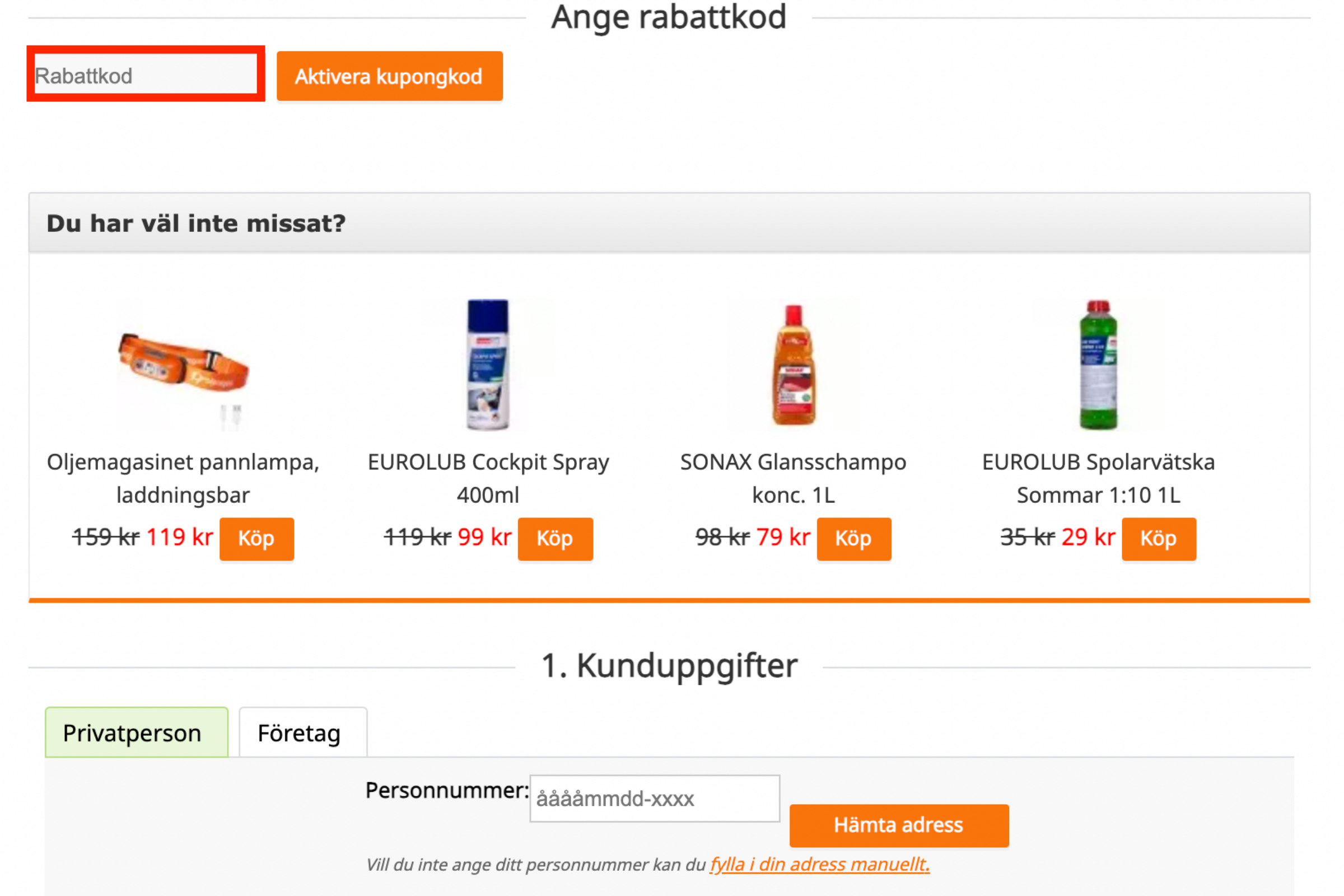 Oljemagasinet rabattkod