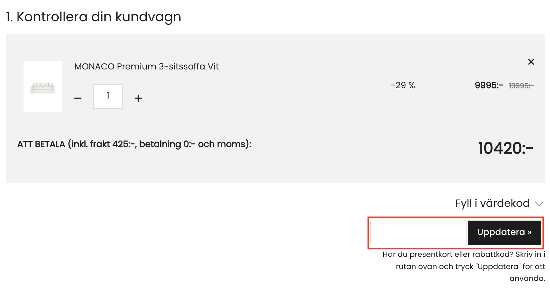 SoffaDirekt rabattkod