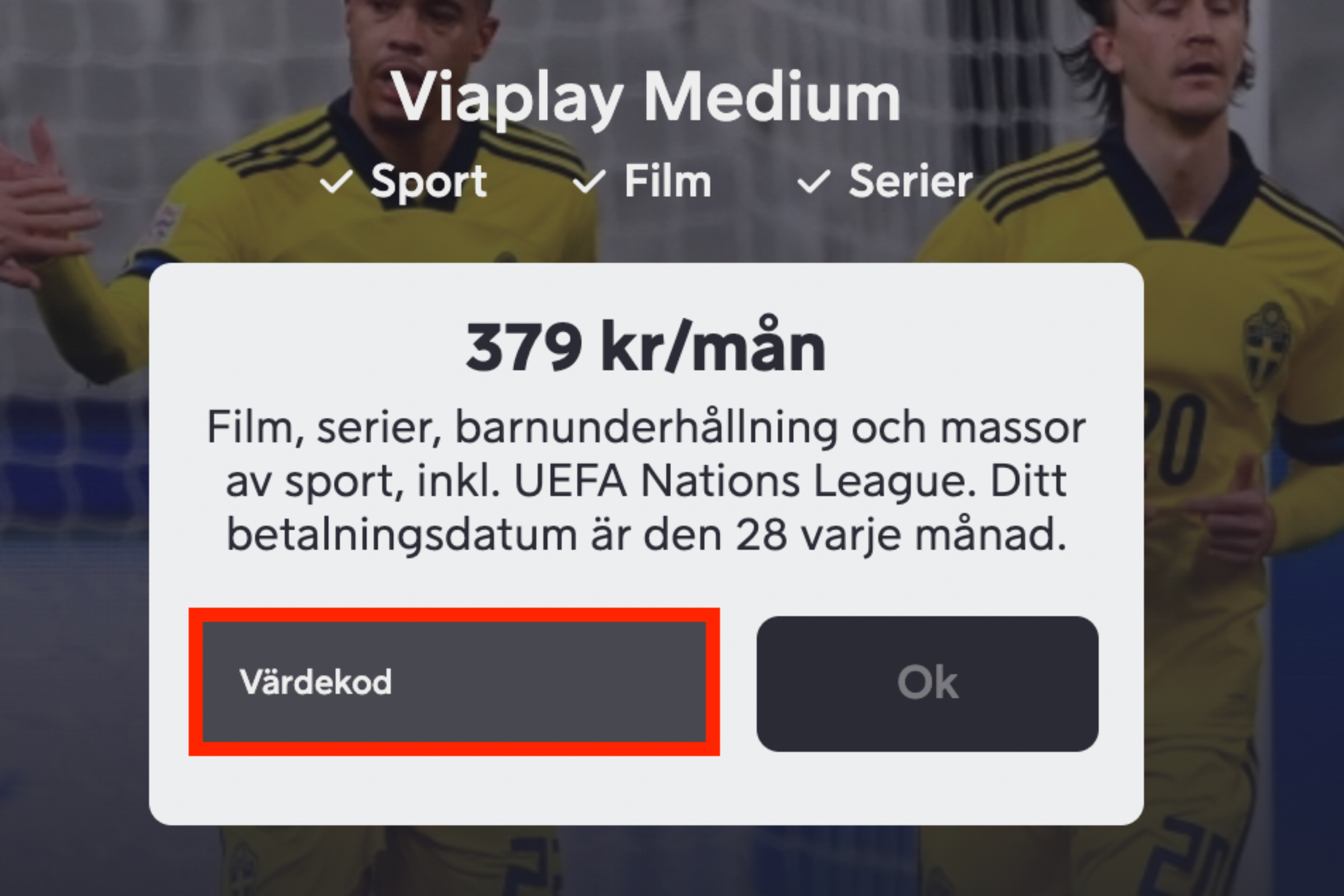 Viaplay rabattkod