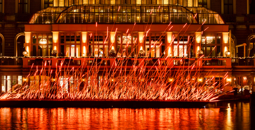ljuskonst på Amstel Hotel