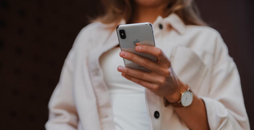 online shopping på en smartphone